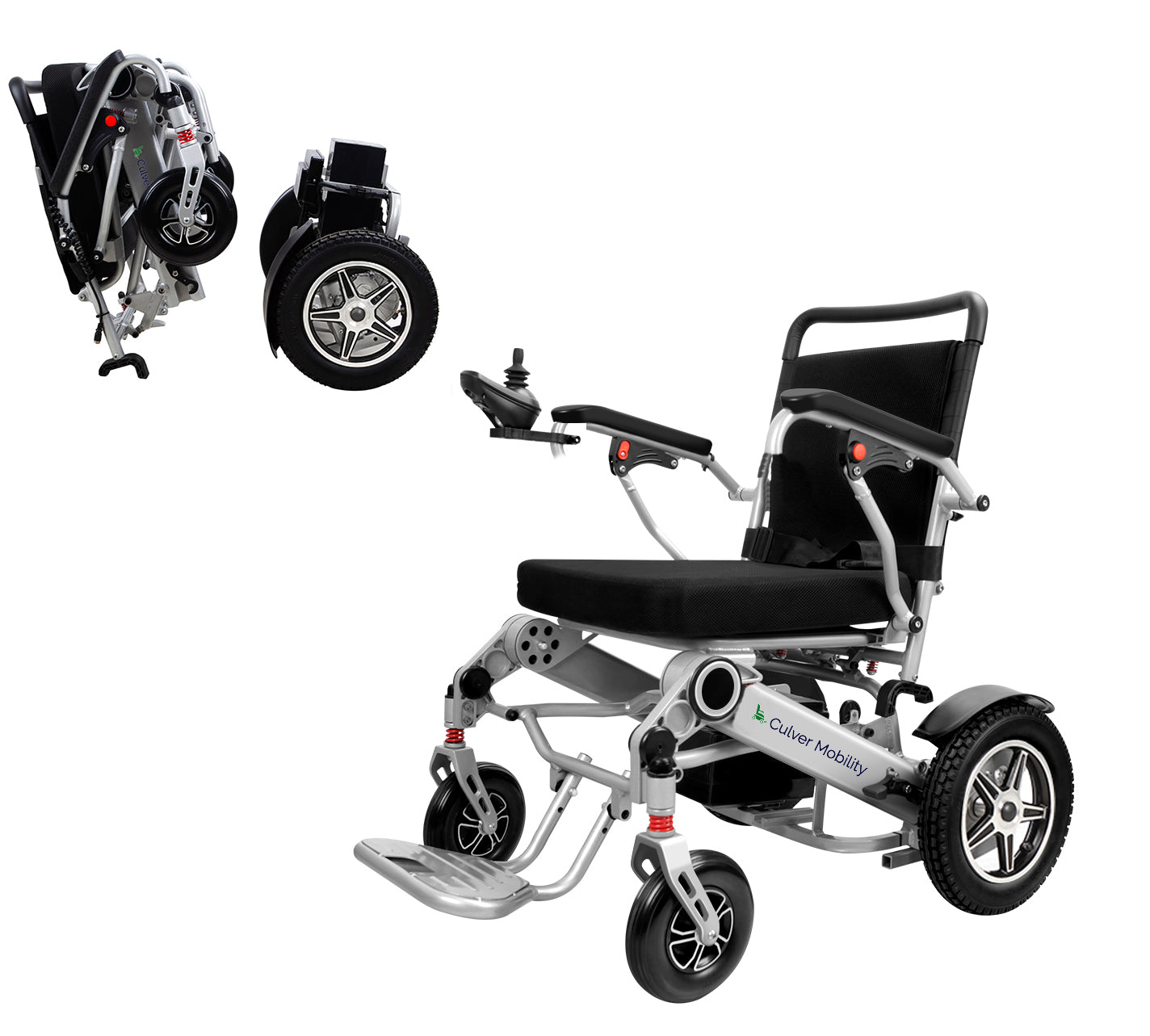 Folding & Divisible Electric Wheelchairs 1 Battery-400lbs -500W- 14Miles