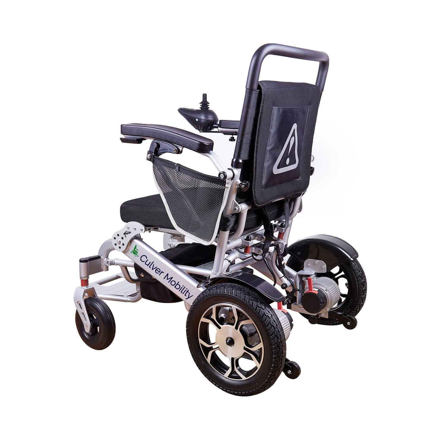 Lightweight Electric Folding Wheelchair With Lithium Battery  (Silver)