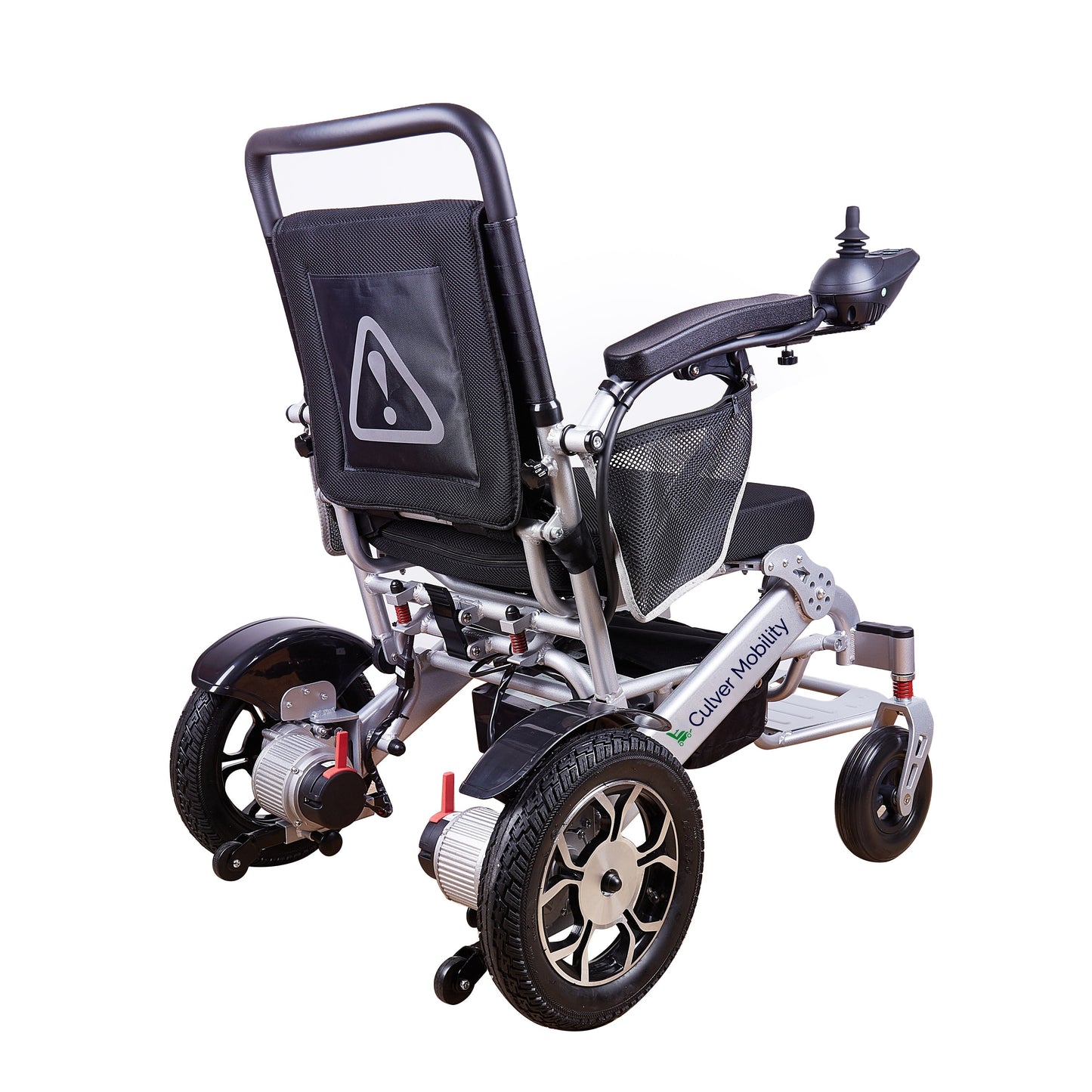 Lightweight Electric Folding Wheelchair With Lithium Battery  (Silver)