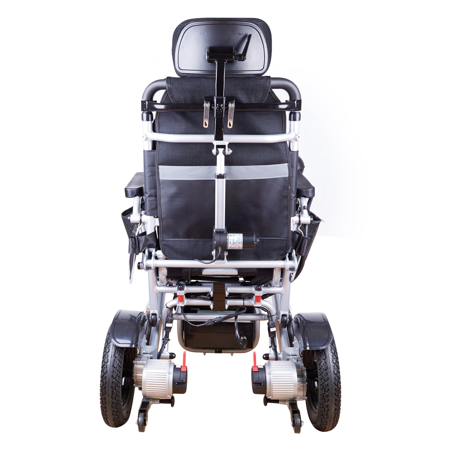 Reclining Folding Electric Wheelchair 330 lbs-13 SHAWK (Silver)