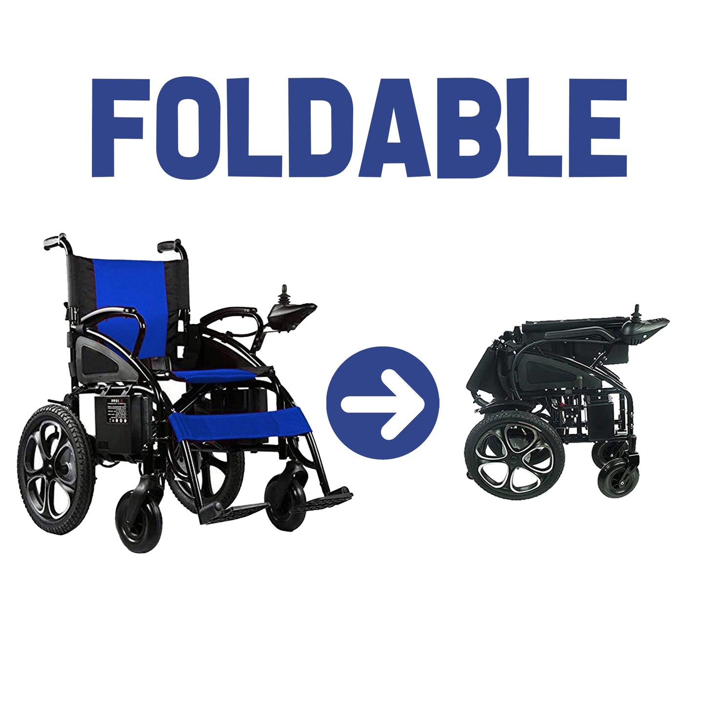 Folding Electric Wheelchair - Artemis - 265lbs Capacity