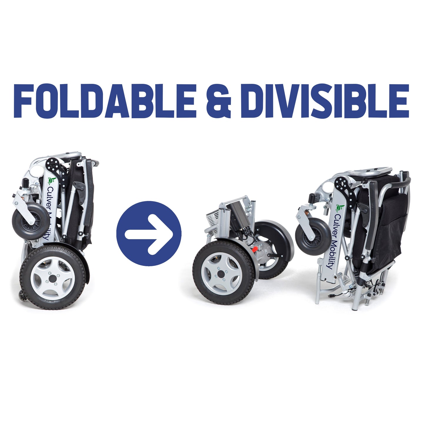 Cobra - Folding & Divisible Electric Wheelchairs 2 Battery-400lbs -500W- 30 Miles