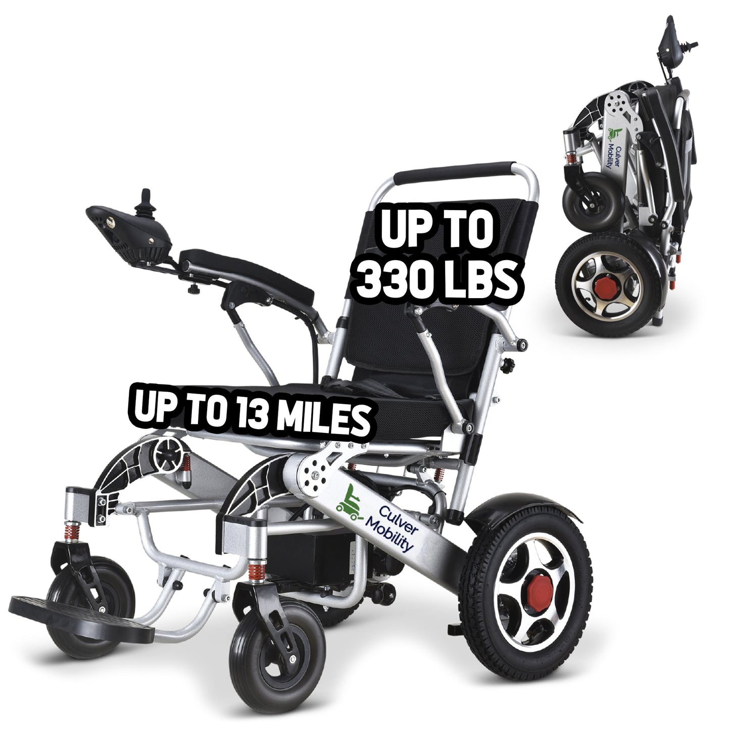 Electric Wheelchair Wildcat 330 lbs Max Load-500W-13 Miles