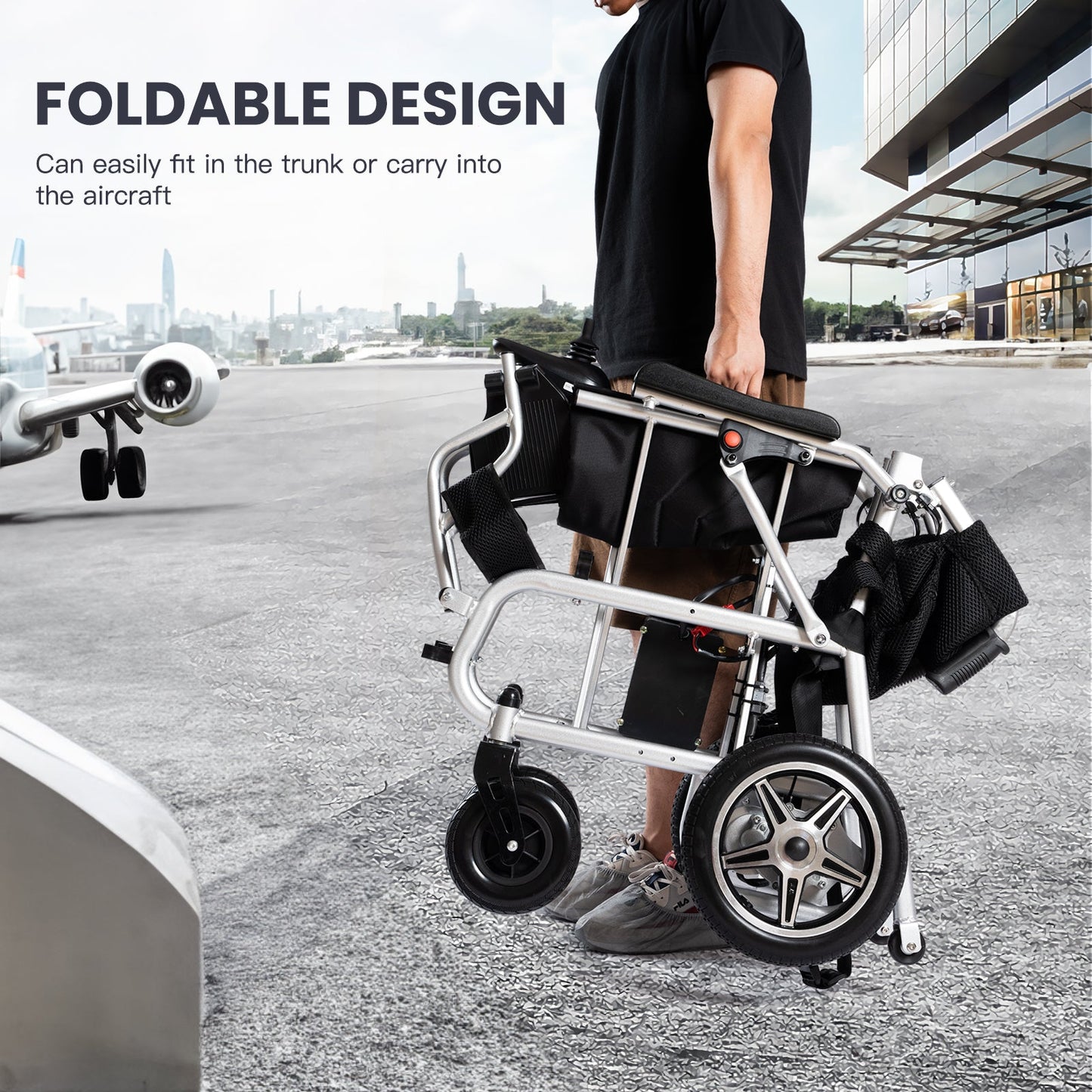 Lightweight Foldable Electric Wheelchair 500W 12 miles ARTEMIS