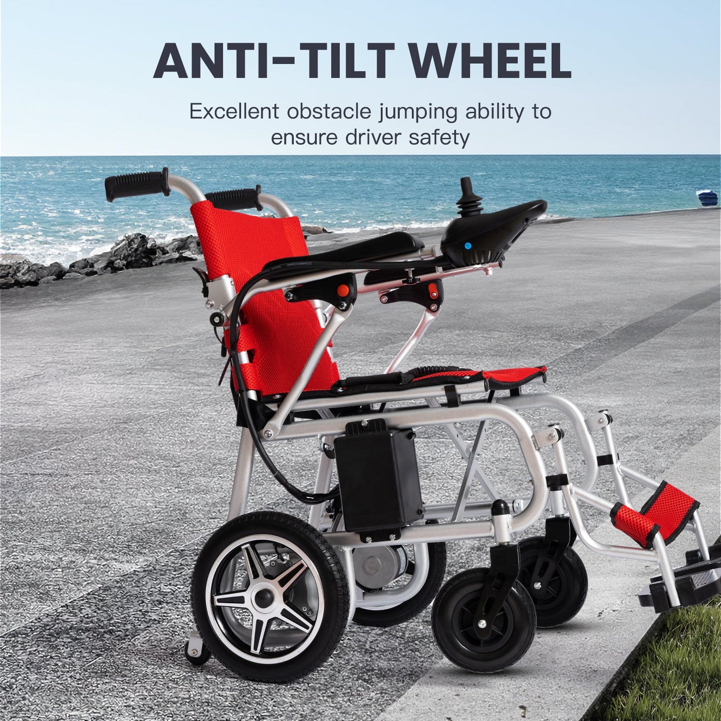 Lightweight Foldable Electric Wheelchair 500W  12 miles ARTEMIS PRO