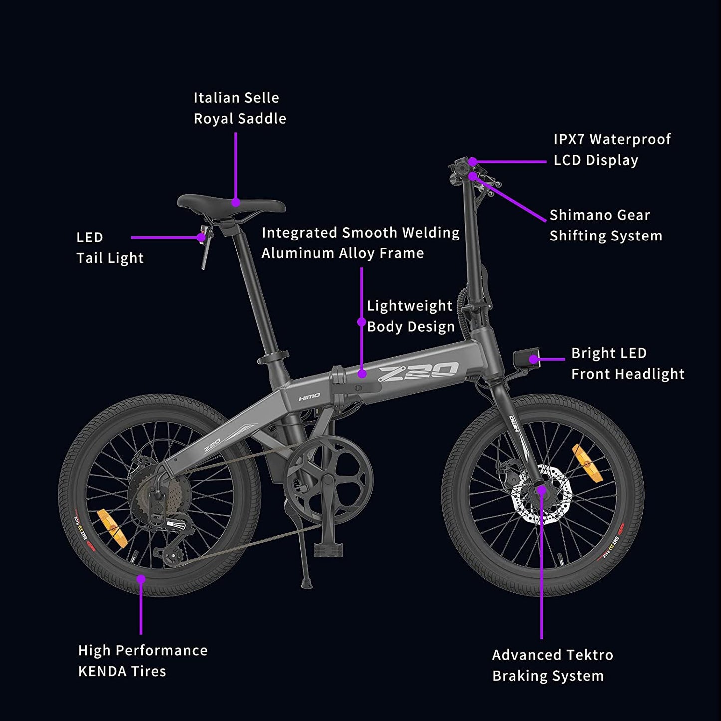 Z20 36V 250W 20" Folding Electric Bike