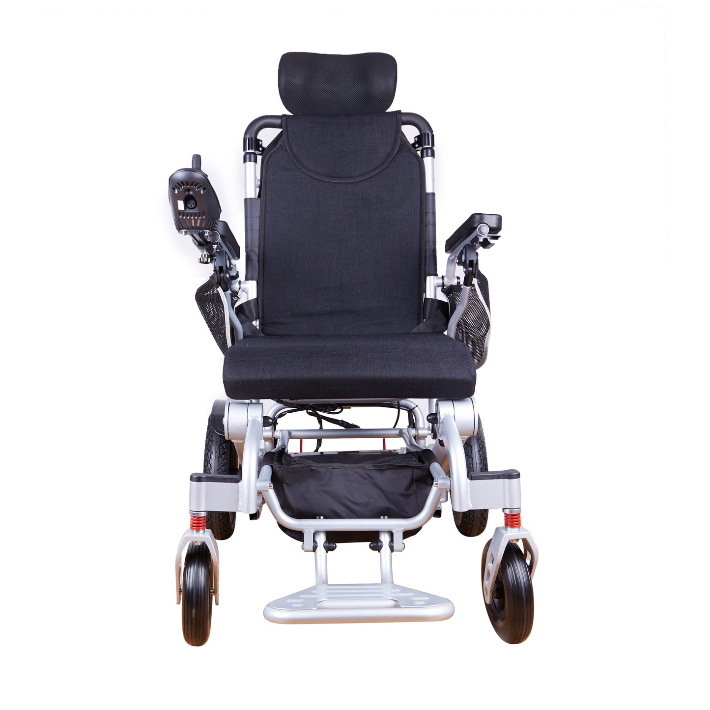 Reclining Folding Electric Wheelchair 330 lbs-13 SHAWK (Silver)