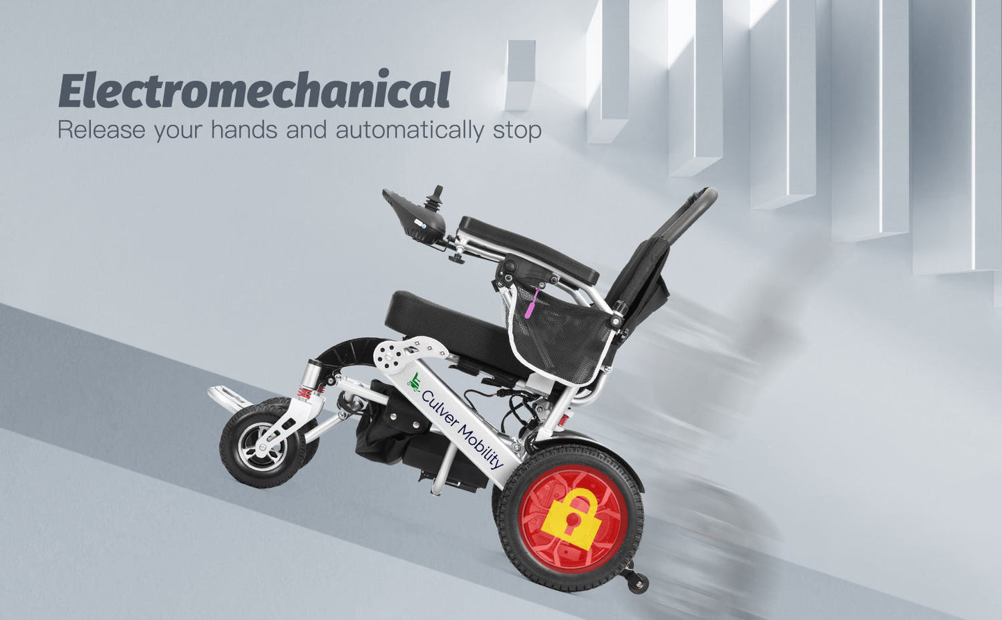 Electric Wheelchair One Click Automatic Fold and Unfold - Wolf Series