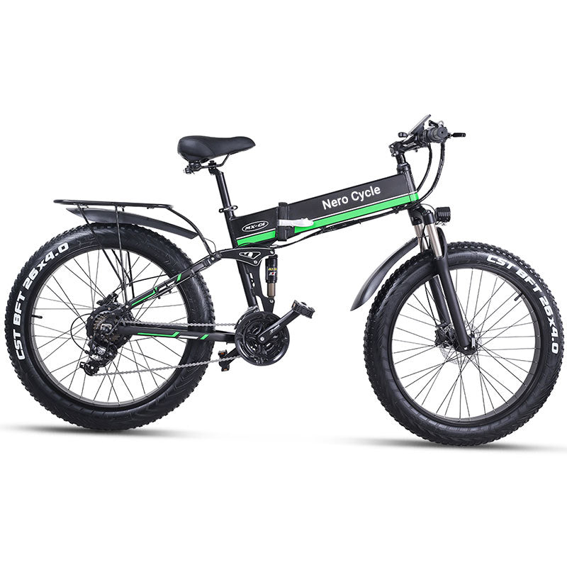 MX01 48V 1000W 26" Fat Tire Electric Folding Bike