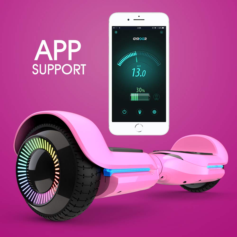 T580 6.5" Swift Hoverboard for Kids - Pink